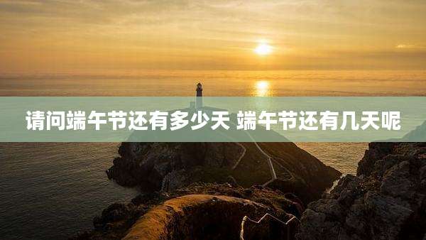 请问端午节还有多少天 端午节还有几天呢