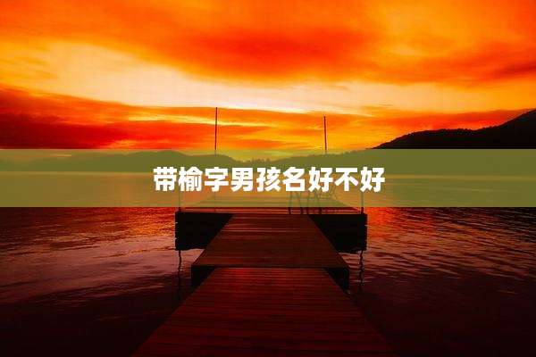 带榆字男孩名好不好
