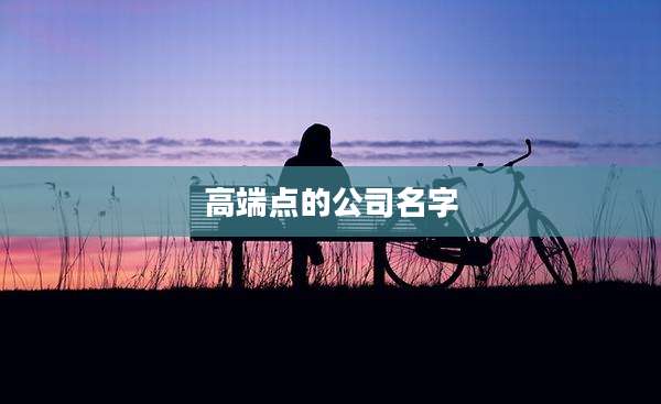 高端点的公司名字