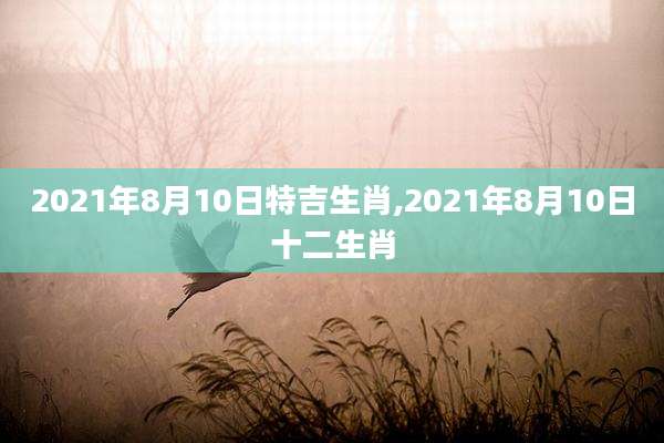 2021年8月10日特吉生肖,2021年8月10日十二生肖