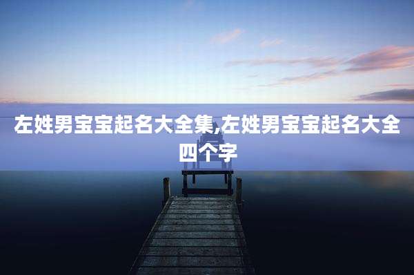 左姓男宝宝起名大全集,左姓男宝宝起名大全四个字