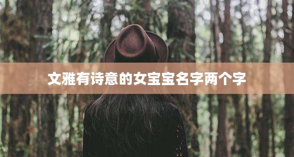 文雅有诗意的女宝宝名字两个字