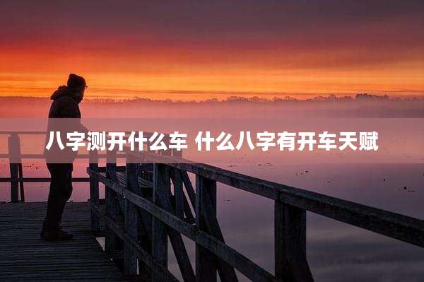 八字测开什么车 什么八字有开车天赋