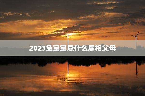 2023兔宝宝忌什么属相父母