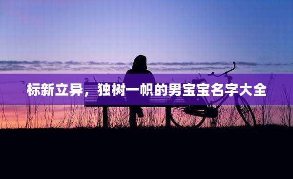 标新立异,独树一帜的男宝宝名字大全