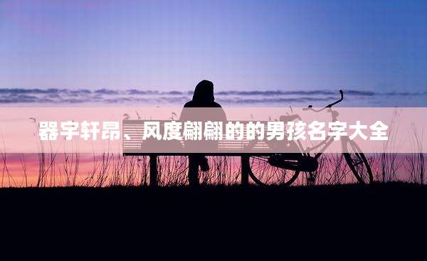 器宇轩昂、风度翩翩的的男孩名字大全