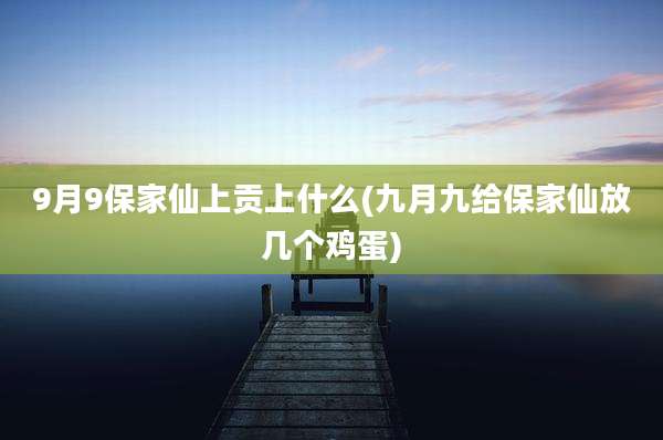 9月9保家仙上贡上什么(九月九给保家仙放几个鸡蛋)