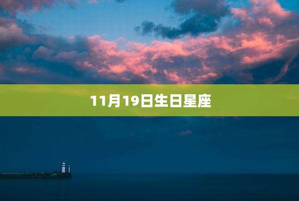 11月19日生日星座