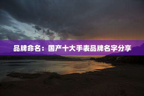品牌命名:国产十大手表品牌名字分享