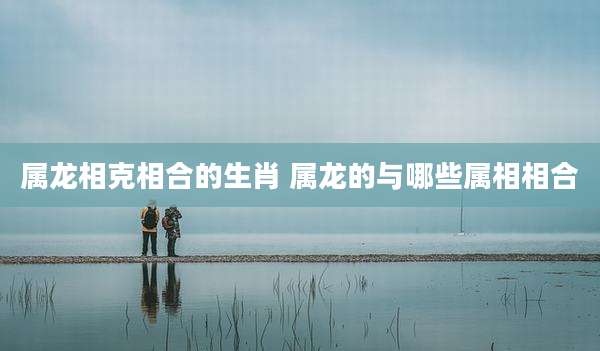 属龙相克相合的生肖 属龙的与哪些属相相合
