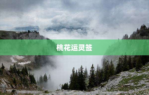 桃花运灵签