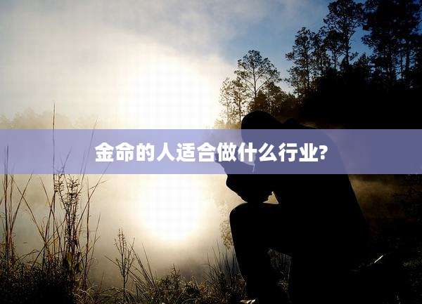 金命的人适合做什么行业?