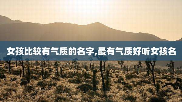 女孩比较有气质的名字,最有气质好听女孩名