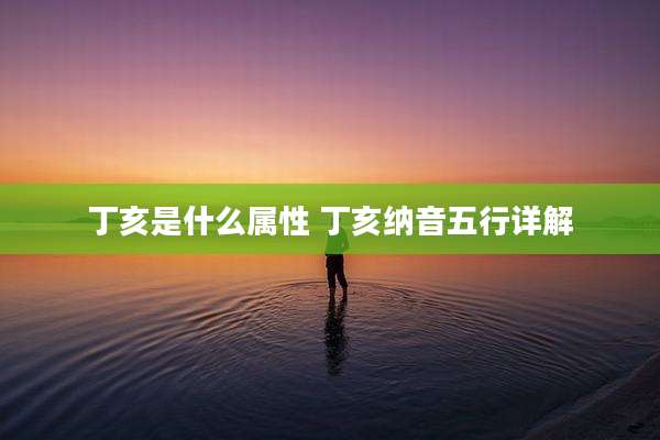 丁亥是什么属性 丁亥纳音五行详解