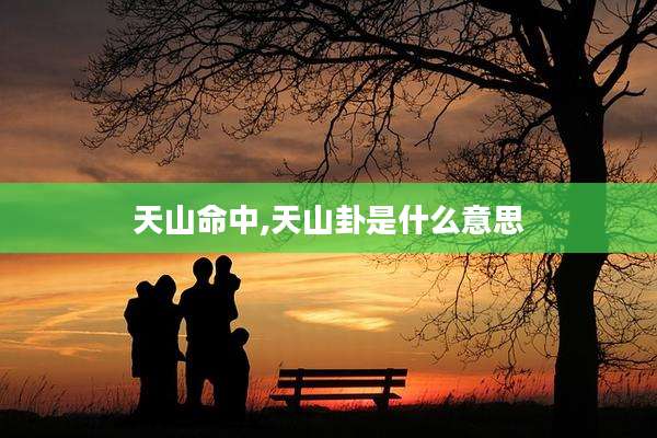 天山命中,天山卦是什么意思