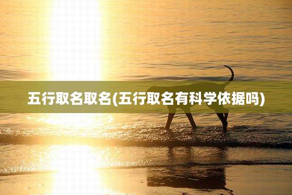 五行取名取名(五行取名有科学依据吗)