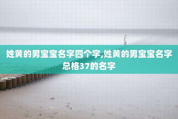姓黄的男宝宝名字四个字,姓黄的男宝宝名字总格37的名字