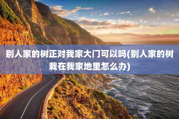 别人家的树正对我家大门可以吗(别人家的树栽在我家地里怎么办)