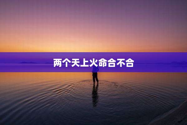 两个天上火命合不合