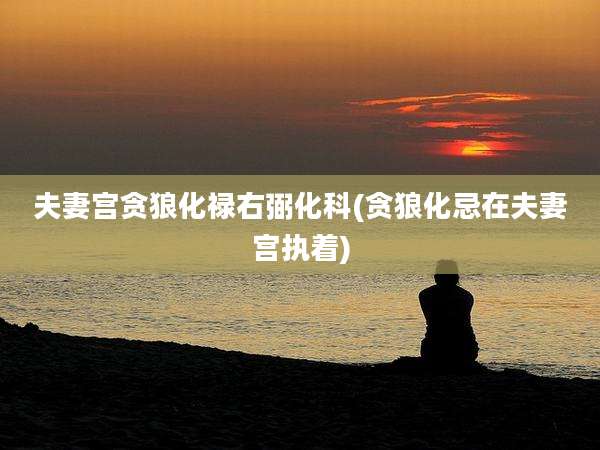夫妻宫贪狼化禄右弼化科(贪狼化忌在夫妻宫执着)