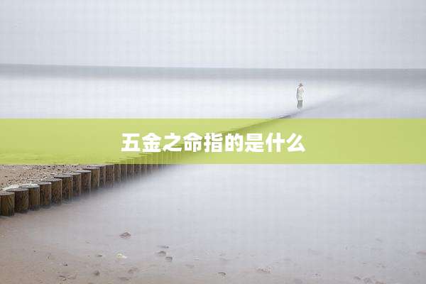 五金之命指的是什么
