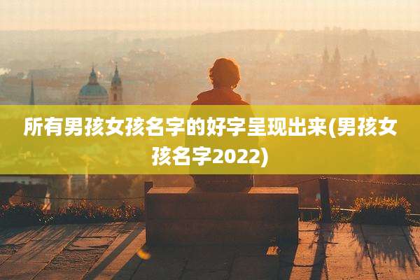 所有男孩女孩名字的好字呈现出来(男孩女孩名字2022)