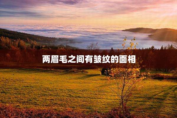 两眉毛之间有皱纹的面相