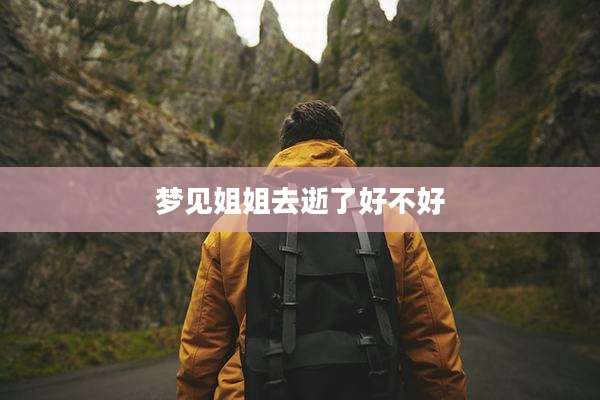 梦见姐姐去逝了好不好