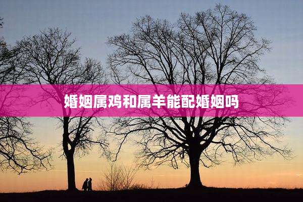 婚姻属鸡和属羊能配婚姻吗