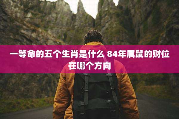 一等命的五个生肖是什么 84年属鼠的财位在哪个方向
