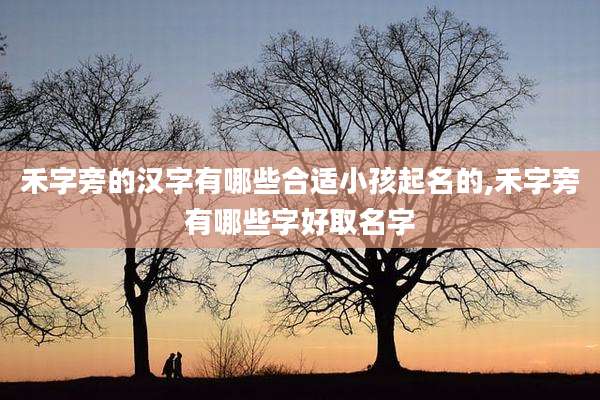 禾字旁的汉字有哪些合适小孩起名的,禾字旁有哪些字好取名字