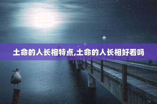 土命的人长相特点,土命的人长相好看吗