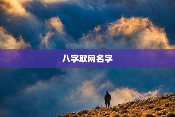 八字取网名字