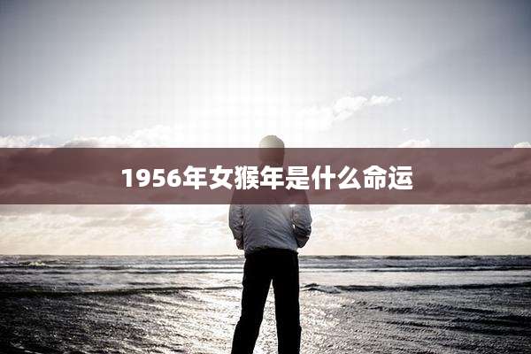 1956年女猴年是什么命运