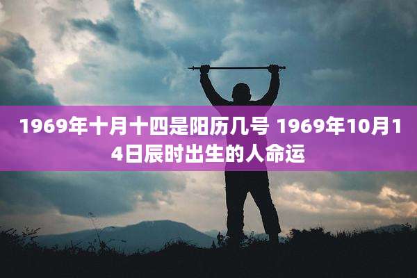 1969年十月十四是阳历几号 1969年10月14日辰时出生的人命运