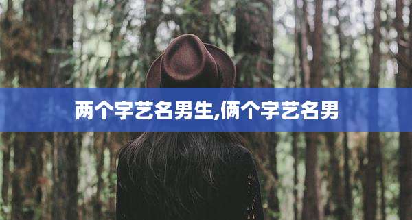 两个字艺名男生,俩个字艺名男