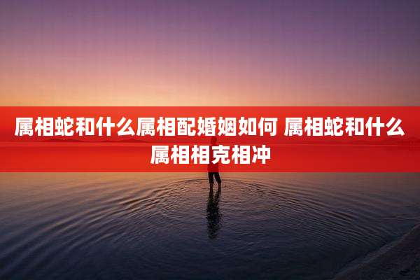 属相蛇和什么属相配婚姻如何 属相蛇和什么属相相克相冲