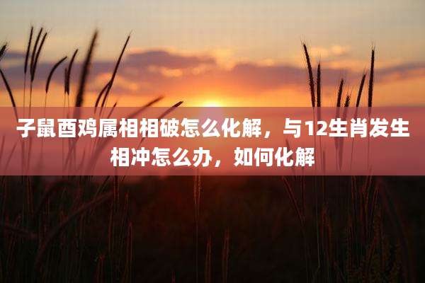 子鼠酉鸡属相相破怎么化解，与12生肖发生相冲怎么办，如何化解
