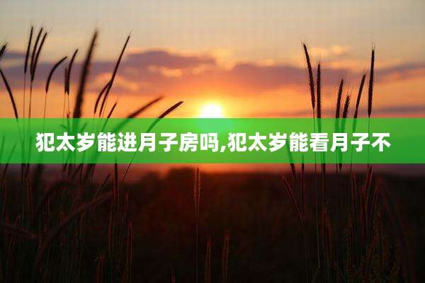 犯太岁能进月子房吗,犯太岁能看月子不