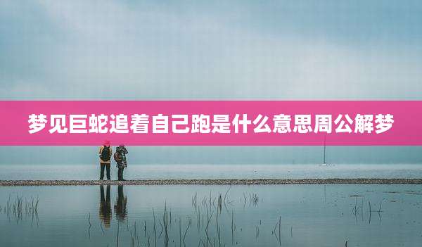 梦见巨蛇追着自己跑是什么意思周公解梦