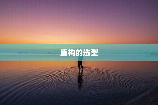 盾构的选型
