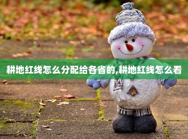 耕地红线怎么分配给各省的,耕地红线怎么看