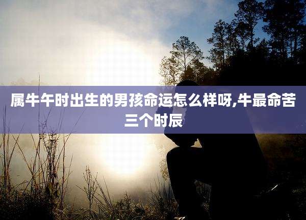 属牛午时出生的男孩命运怎么样呀,牛最命苦三个时辰