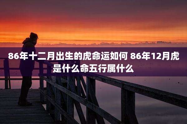 86年十二月出生的虎命运如何 86年12月虎是什么命五行属什么