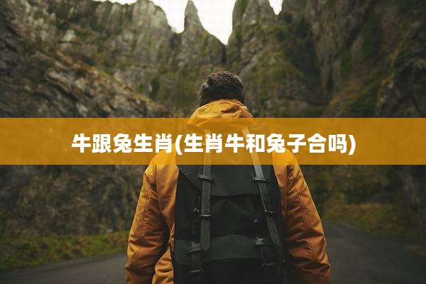 牛跟兔生肖(生肖牛和兔子合吗)
