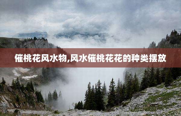 催桃花风水物,风水催桃花花的种类摆放