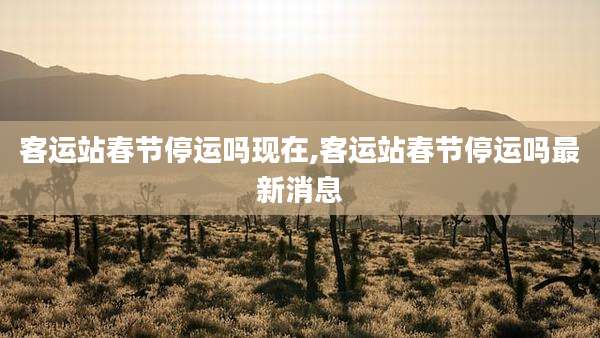 客运站春节停运吗现在,客运站春节停运吗最新消息