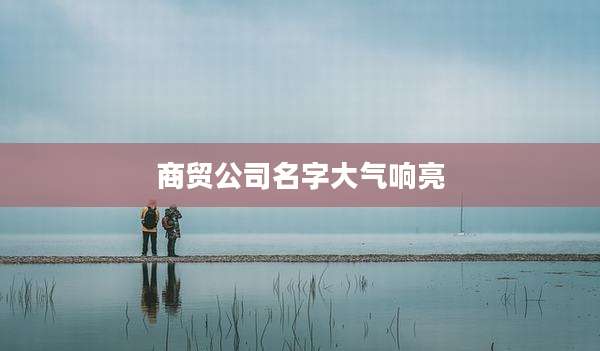 商贸公司名字大气响亮