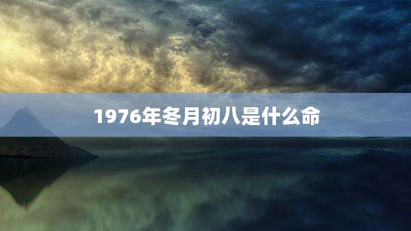 1976年冬月初八是什么命