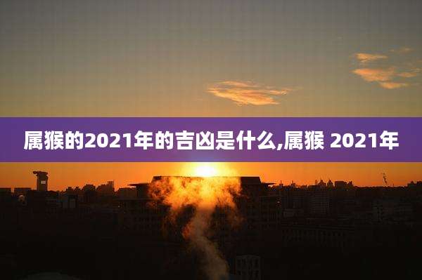 属猴的2021年的吉凶是什么,属猴 2021年